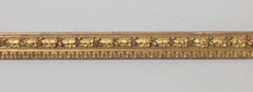 Fragment of a frame: gilded frame with pâte ornaments, right stile.