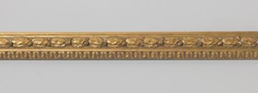Frame fragment: gilded frame with pâte ornaments, left stile.