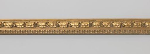 Frame fragment: gilded frame with pâte ornaments, right stile.