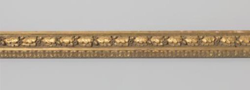 Frame fragment: gilded frame with pâte ornaments, right stile.