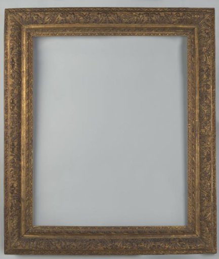 Gilded Louis XIII frame with carved lime wood ornaments