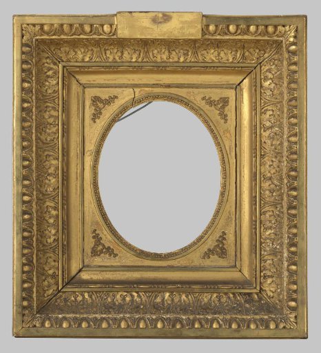 Gilded frame with paste ornaments in neoclassical style