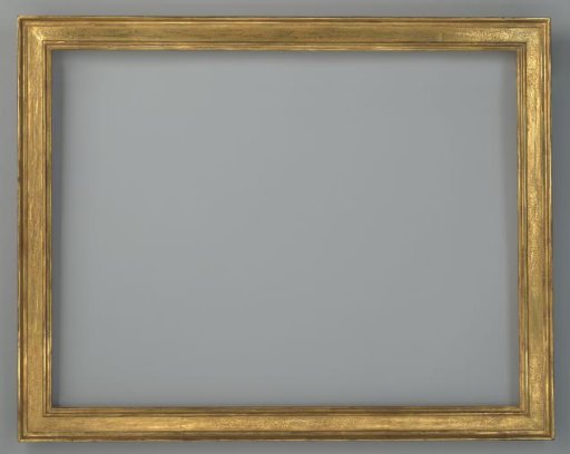 Modern gilded cassetta frame with graffiti imitation