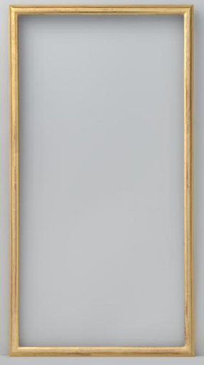 Narrow gilded frame