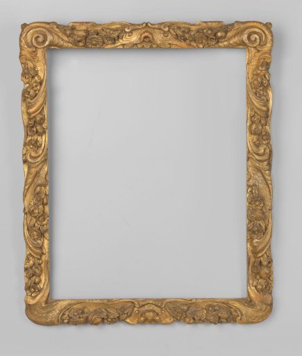 Gilded Frame with Rocaille and Floral Swags