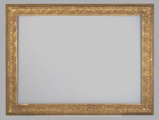 Gilded frame with carved ornaments in Italian style