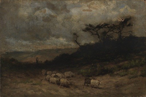 Untitled (shepherd with sheep)