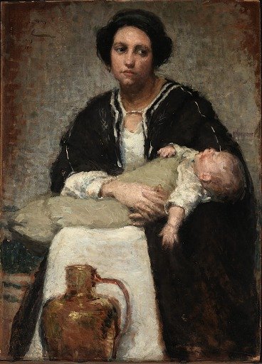 Mother and Sleeping Baby
