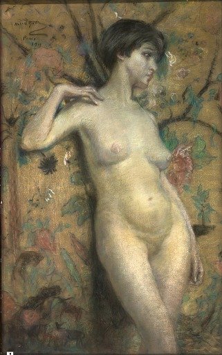 Nude against Screen