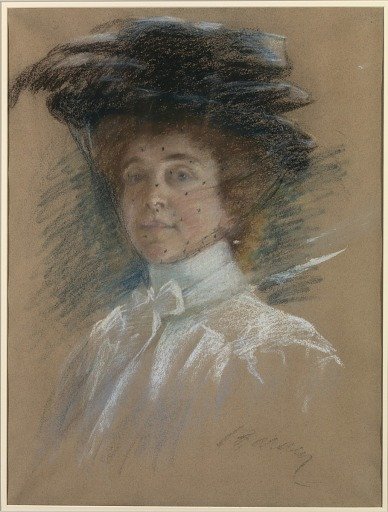 Self Portrait with Hat and Veil