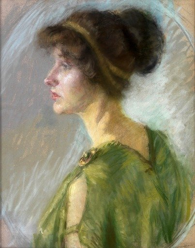 Young Woman in Green