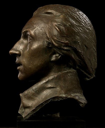 Head of Marquis de Lafayette (Lafayette Monument, Paris, France)