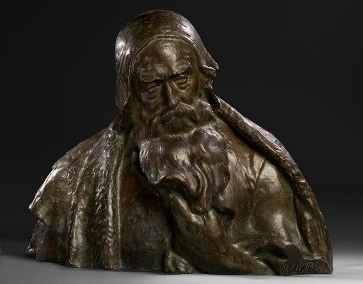 Philosophy (bust of figure on front facade of New York Public Library)
