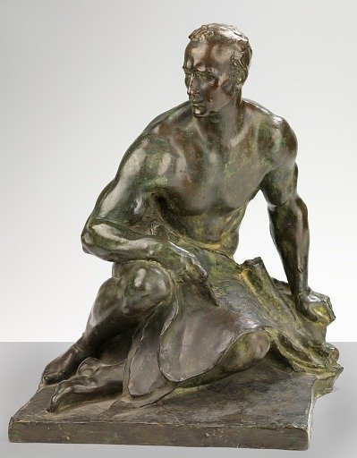 Preliminary Model of Male Figure from Fountain of Engineers