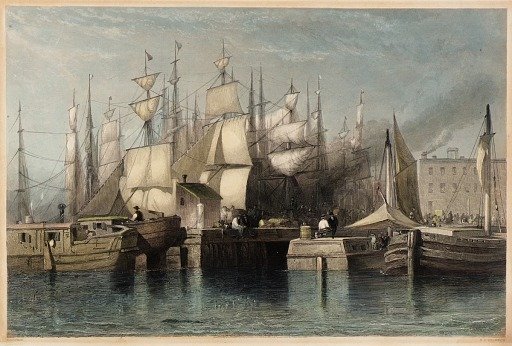 Wharf and Shipping, New York