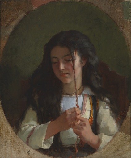Study of a Young Girl, Pont Aven