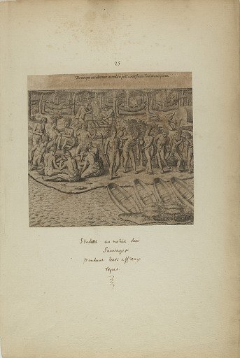 De Iss qui Acciderunt in Reditu Post Comestum Illud Mancipium. (from book, Americae, part three)
