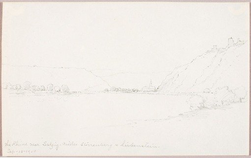 The Rhine near Salzig, Castles Stirrenberg and Liebenstein