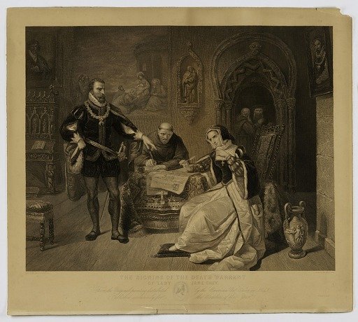 Signing of Death Warrant of Lady Jane Grey