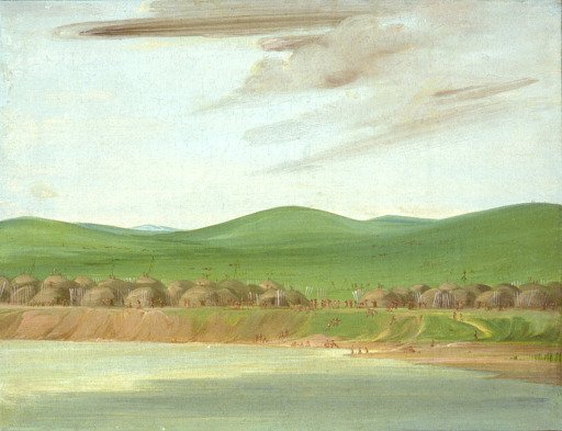 Arikara Village of Earth-Covered lodges, 1600 Miles above St. Louis