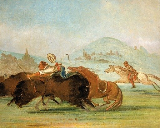 Batiste and I Running Buffalo, Mouth of the Yellowstone