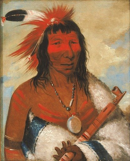Wá-nah-de-túnk-ah, Big Eagle (or Black Dog), Chief of the O-hah-kas-ka-toh-y-an-te Band