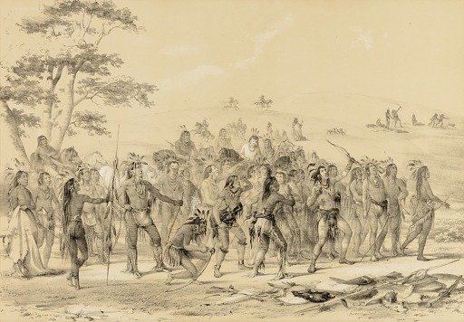 Braves Shooting Arrows--A Competition--no. 24