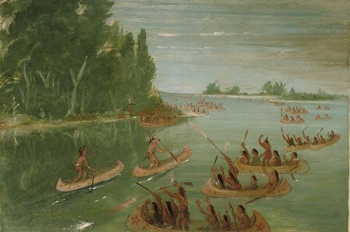 Canoe Race Near Sault Ste. Marie