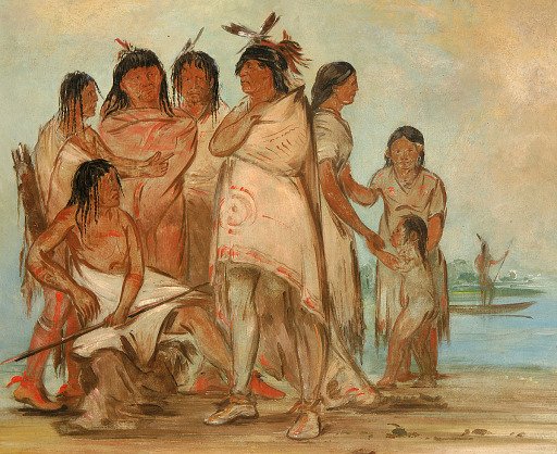 Du-cór-re-a, Chief of the Tribe, and His Family