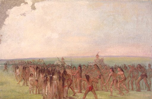 Footrace behind the Mandan Village