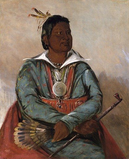 Mó-sho-la-túb-bee, He Who Puts Out and Kills, Chief of the Tribe
