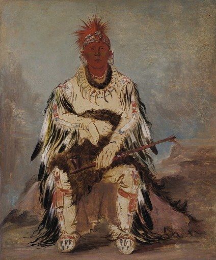 No-wáy-ke-súg-gah, He Who Strikes Two at Once, a Brave