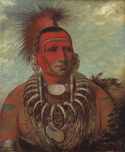 Shon-ta-yi-ga, Little Wolf, a Famous Warrior