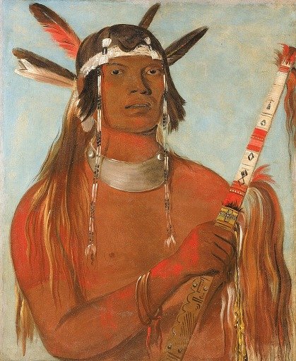 Seehk-hée-da, Mouse-colored Feather, a Noted Brave