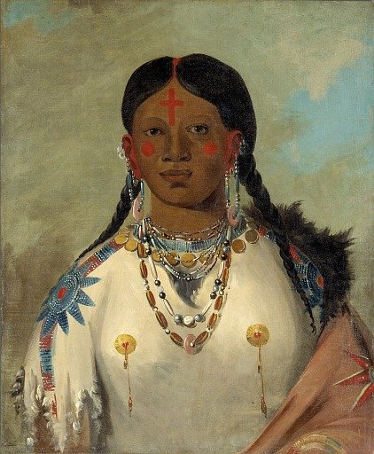 Tís-se-wóo-na-tís, She Who Bathes Her Knees, Wife of the Chief