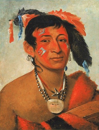 Sha-wá-no, The South, a Noted Warrior