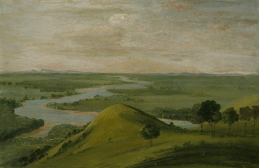 View of the Junction of the Red River and the False Washita, in Texas