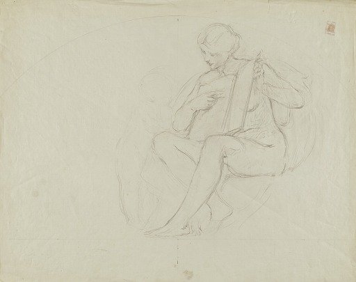 (Iowa State Capitol Rotunda) (Education, study for panel)