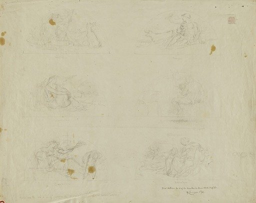 (Iowa State Capitol Rotunda) (study for Six Lunettes)