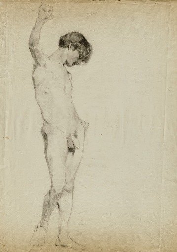 (Untitled) (Study of Standing Male Nude)