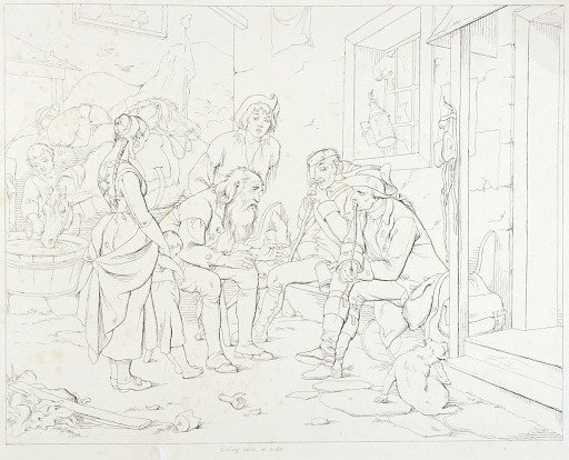 (Rip Van Winkle, illustration) Rip Telling His Fabulous Story