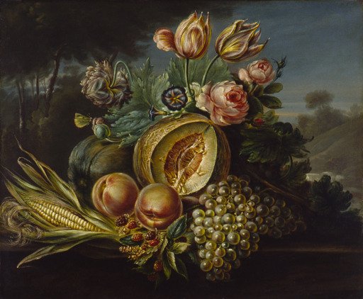 Still Life with Fruit and Flowers