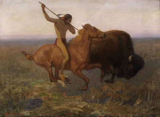Indian Hunting Buffalo