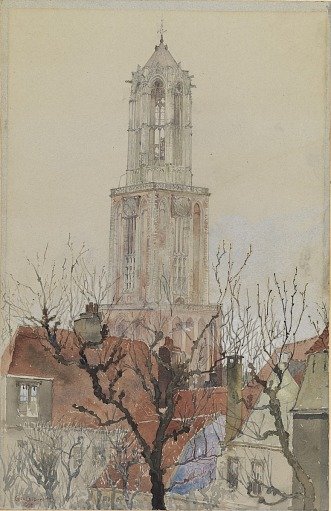 Tower of the Cathedral of Utrecht, Holland