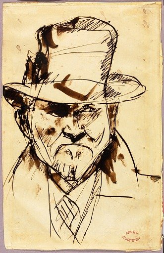 Self-Portrait with Hat