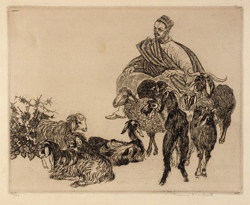 Untitled (Arab with Goats)