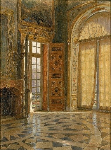Vestibule Corner ''Schleissheim," Prince Regent Luitpold's Palace