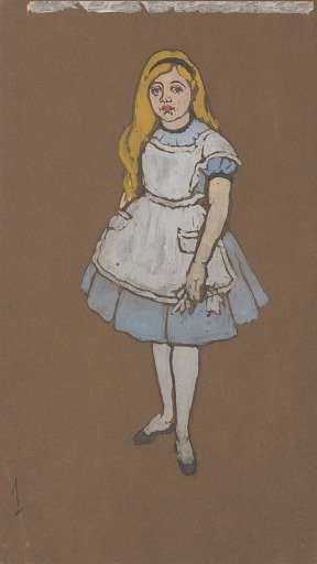 Alice (costume design for Alice-in-Wonderland, 1915)