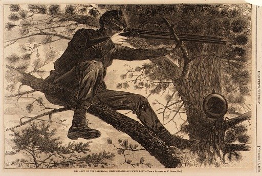 The Army of the Potomac--A Sharp-Shooter on Picket Duty