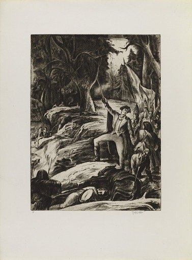 Washington at Braddock's Defeat (from the portfolio "The Bicentennial Pageant of George Washington")